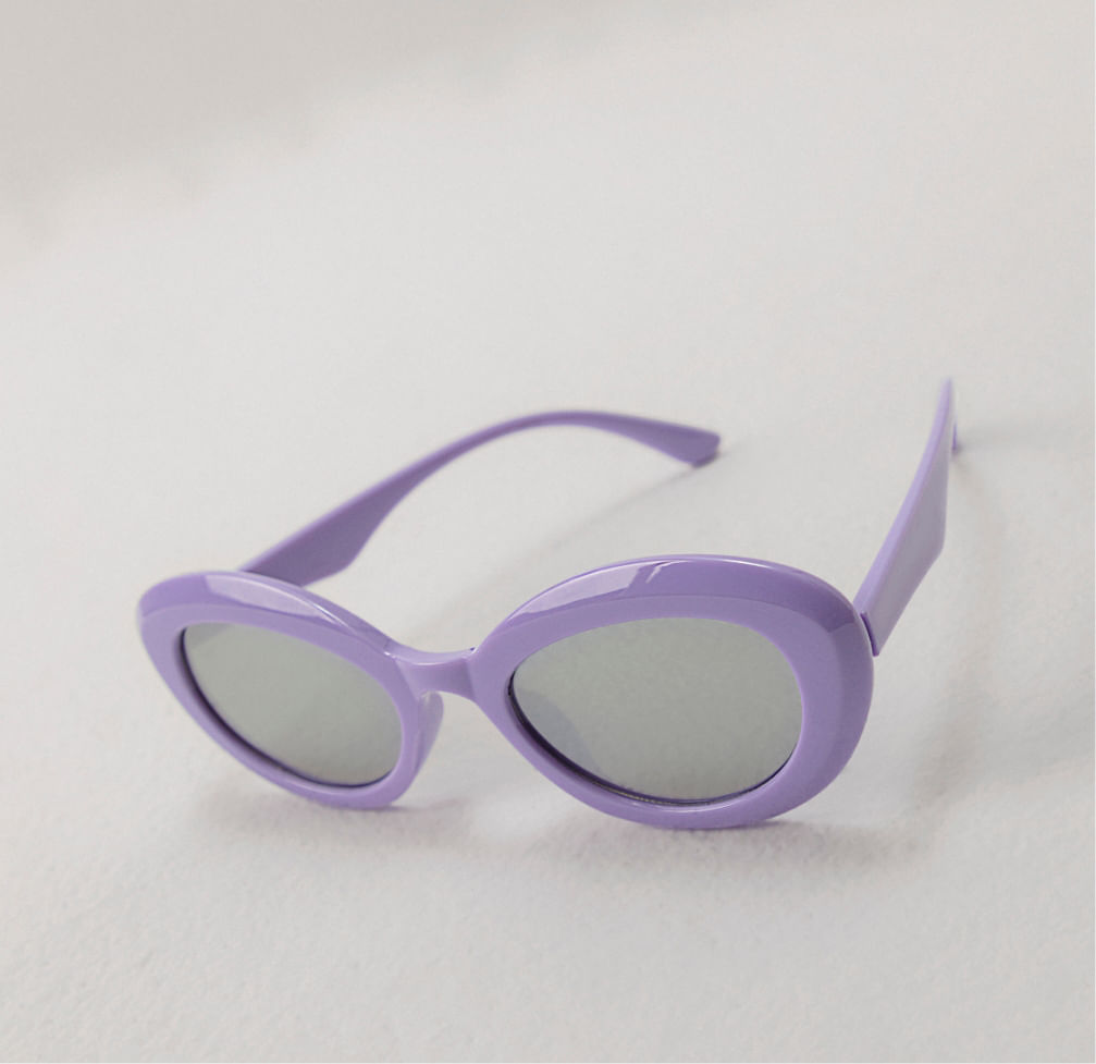Foto de gafas de sol para niñas color morado de ELA Kids 